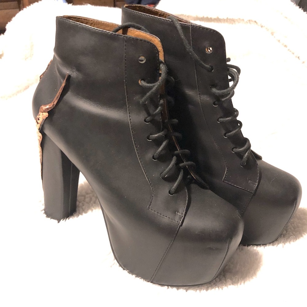 Jeffrey Campbell Bronze Claw Lita Heels US sz 8